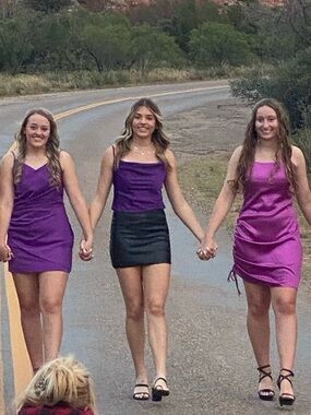 Women's Satin top in Purple